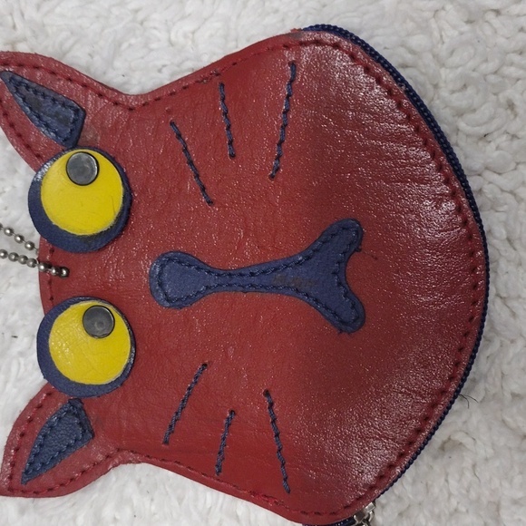 Small Cat Coin Wallet Pouch Bag - Picture 2 of 8